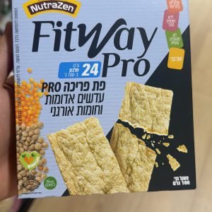 פת פריכה PRO מעדשים אדומות וחומוס NutraZen