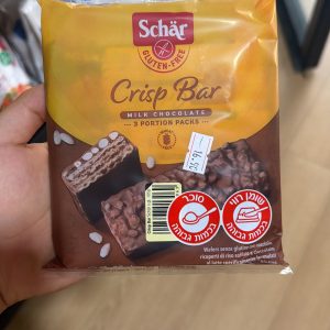 חטיפי Crisp Bar בציפוי שוקולד חלב